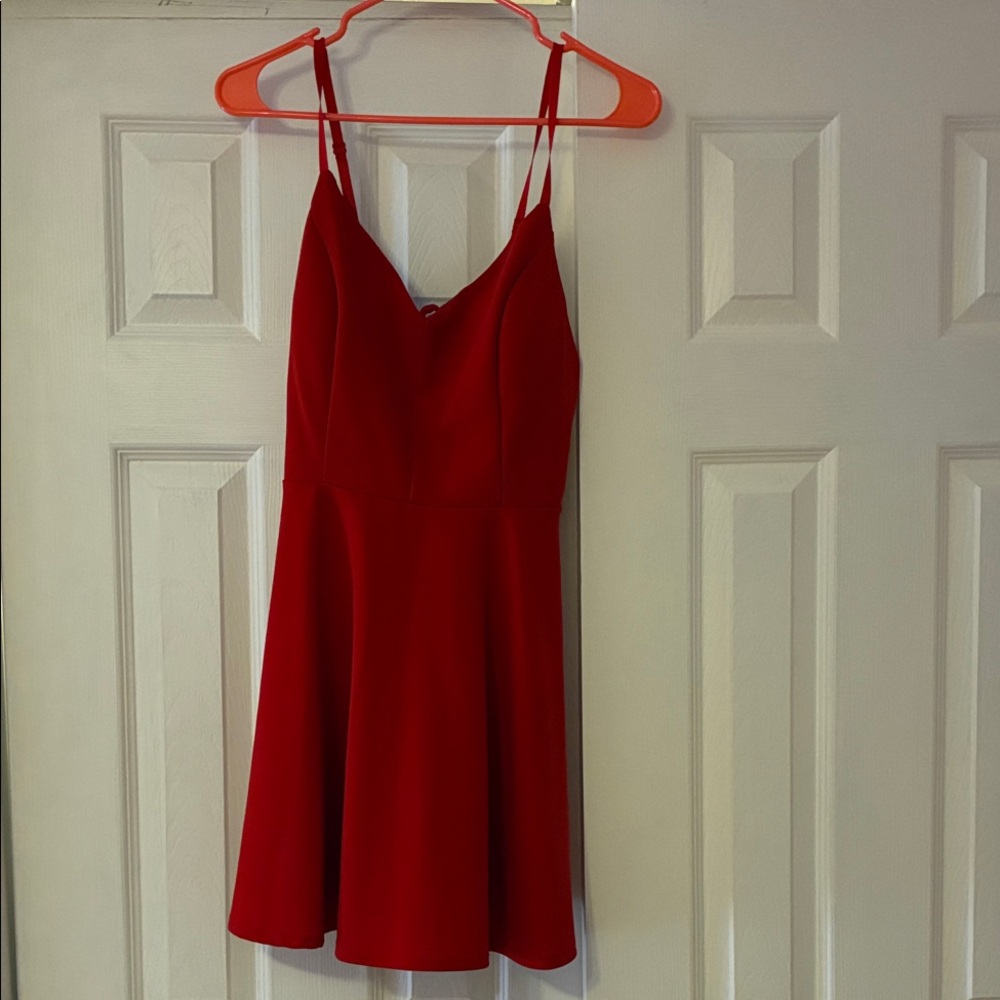 Lily Rose Vibrant Red Mini Dress